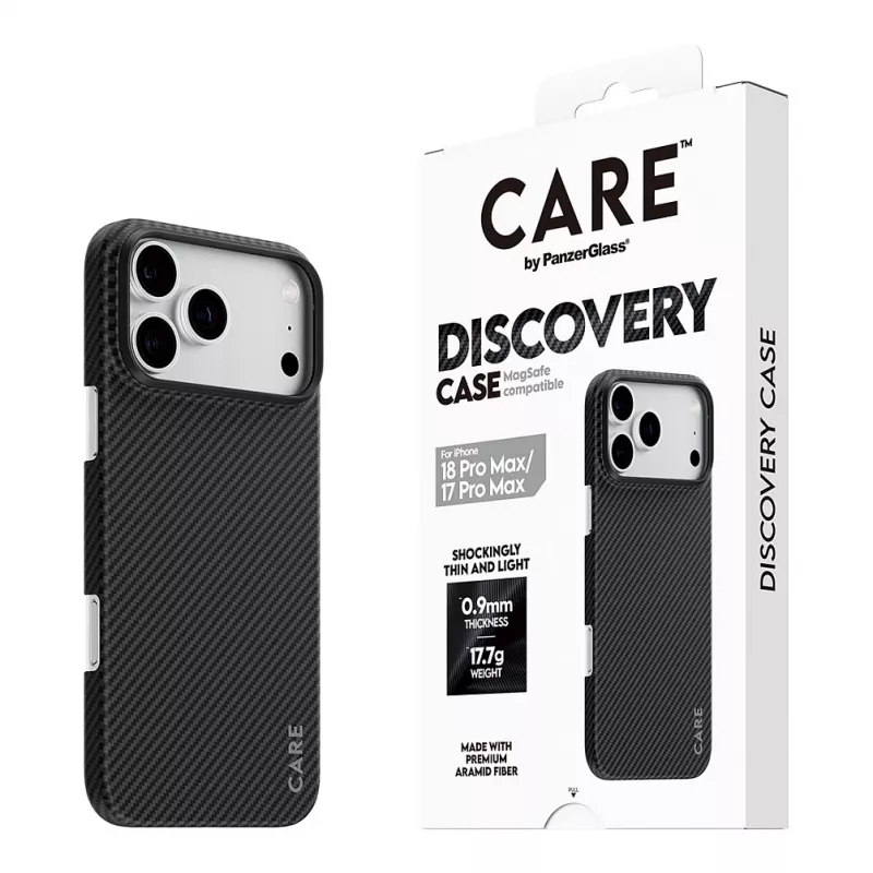 CARE by PanzerGlass Discovery puzdro s MagSafe pre iPhone 17 Pro Max - priehľadné