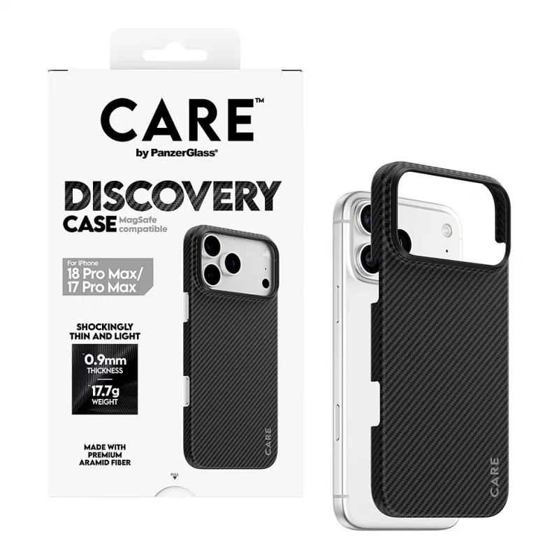 CARE by PanzerGlass Discovery puzdro s MagSafe pre iPhone 17 Pro Max - priehľadné