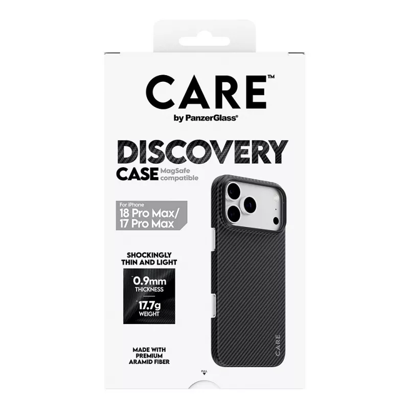 CARE by PanzerGlass Discovery puzdro s MagSafe pre iPhone 17 Pro Max - priehľadné