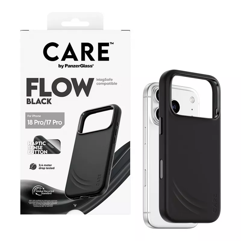CARE by PanzerGlass Flow Case čierne s MagSafe pre iPhone 17 Pro