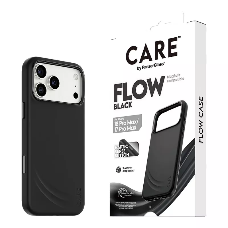 CARE by PanzerGlass Flow Case pre iPhone 17 Pro Max čierne MagSafe (CR81975)
