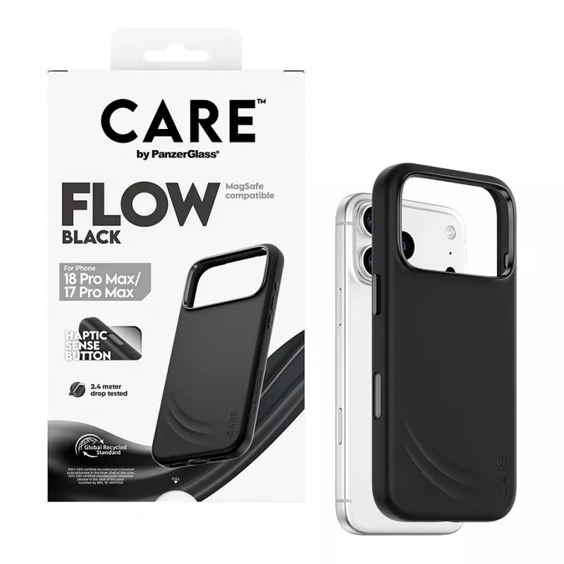 CARE by PanzerGlass Flow Case pre iPhone 17 Pro Max čierne MagSafe (CR81975)