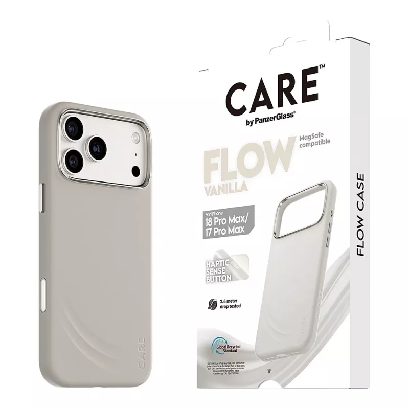 CARE by PanzerGlass Flow Case Vanilla s MagSafe pre iPhone 17 Pro Max