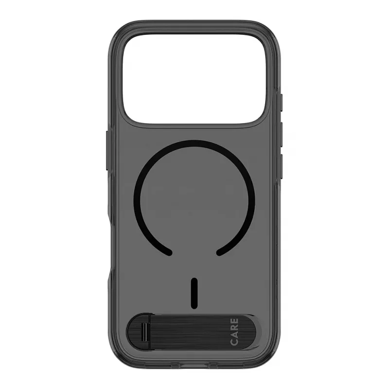 CARE by PanzerGlass puzdro s podpierkou Smokey Black MagSafe pre iPhone 17 Pro
