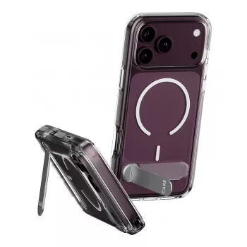 CARE by PanzerGlass puzdro s podpierkou priehľadné s bielym MagSafe pre iPhone 17 Pro