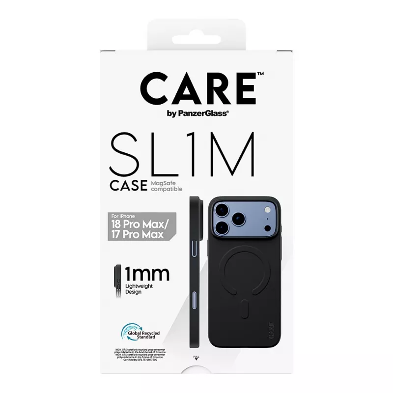 CARE by PanzerGlass SL1M puzdro čierne s MagSafe pre iPhone 17 Pro Max