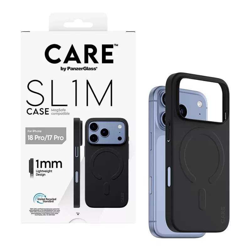 CARE by PanzerGlass SL1M puzdro s MagSafe pre iPhone 17 Pro – čierne
