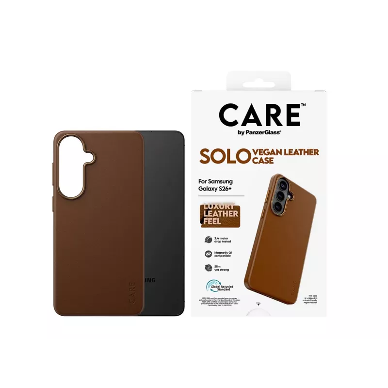 CARE by PanzerGlass Solo Case pre Samsung Galaxy S26 Plus - hnedá