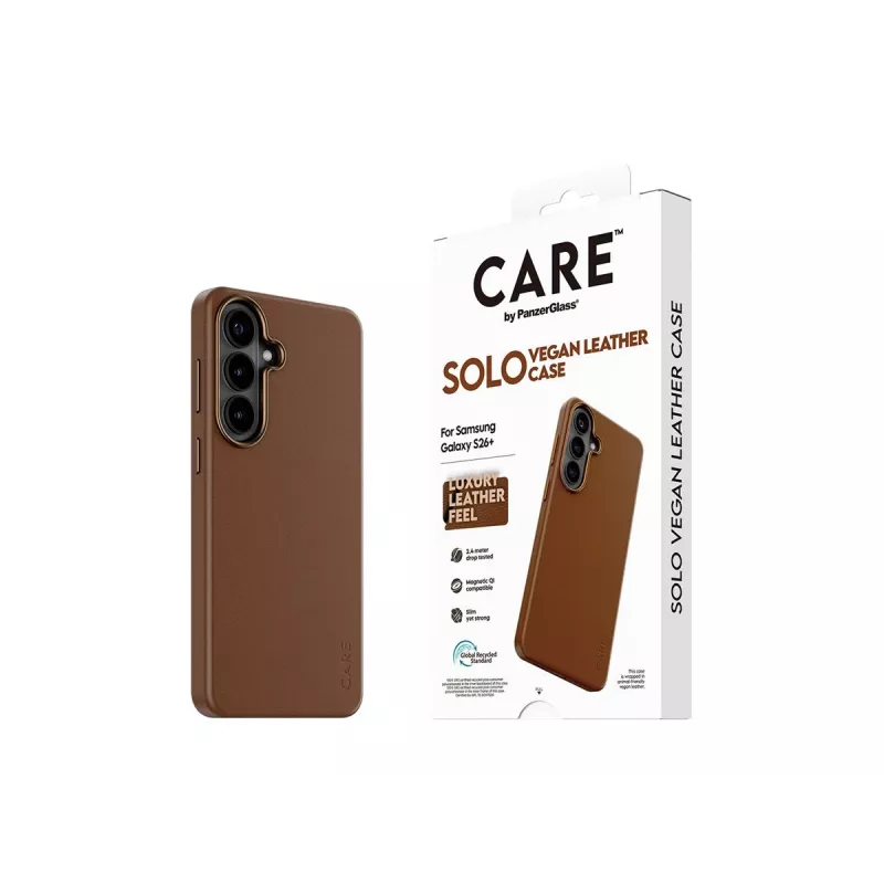 CARE by PanzerGlass Solo Case pre Samsung Galaxy S26 Plus - hnedá
