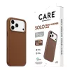 CARE by PanzerGlass Solo vegánske kožené puzdro hnedé s MagSafe pre iPhone 17 Pro Max