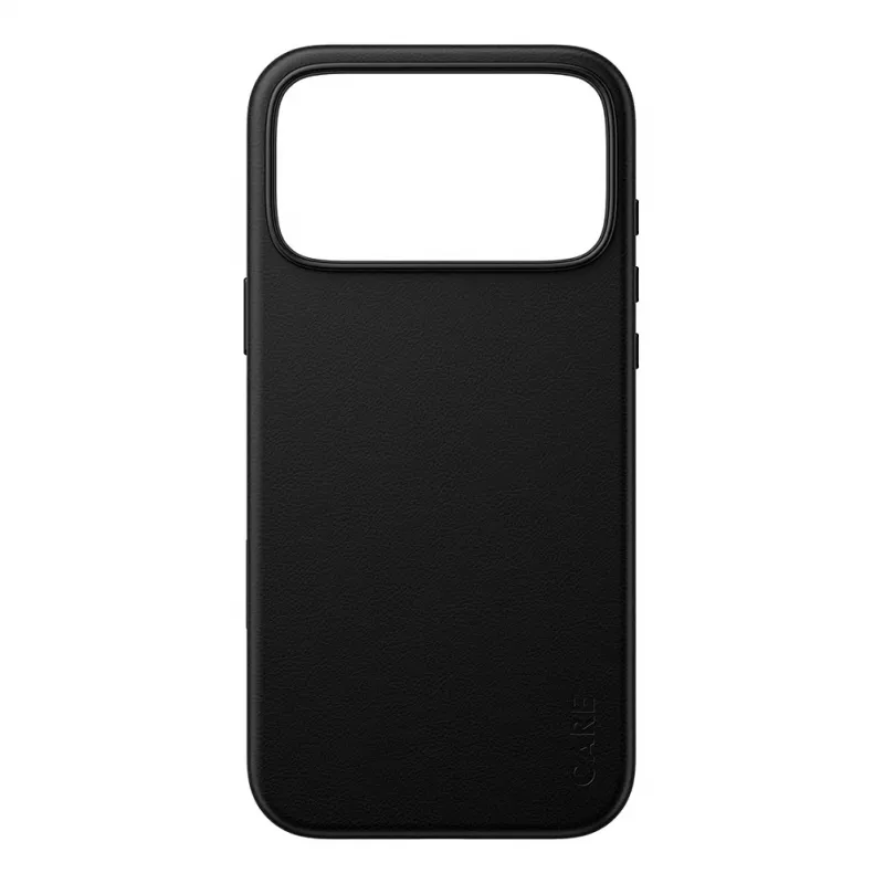 CARE by PanzerGlass Solo vegánske kožené puzdro s MagSafe pre iPhone 17 Pro Max - čierne