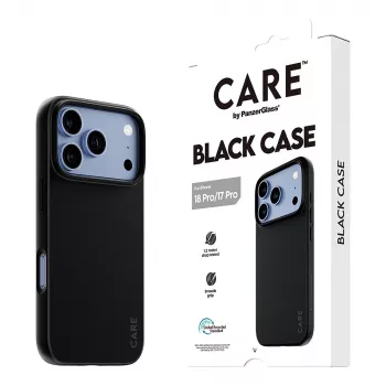 CARE by PanzerGlass TPU puzdro čierne iPhone 17 Pro