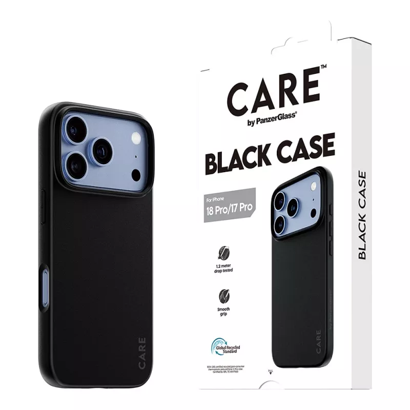 CARE by PanzerGlass TPU puzdro čierne iPhone 17 Pro
