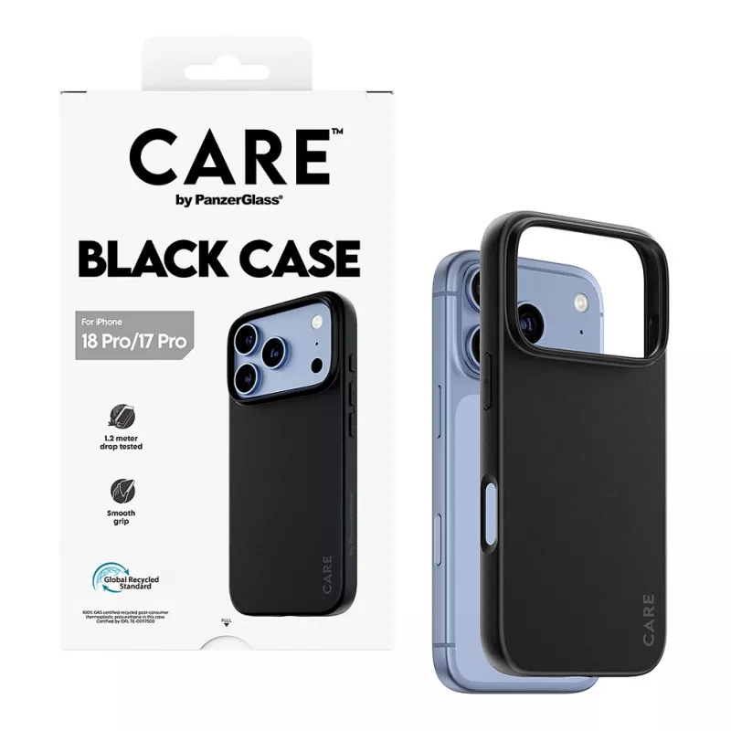 CARE by PanzerGlass TPU puzdro čierne iPhone 17 Pro