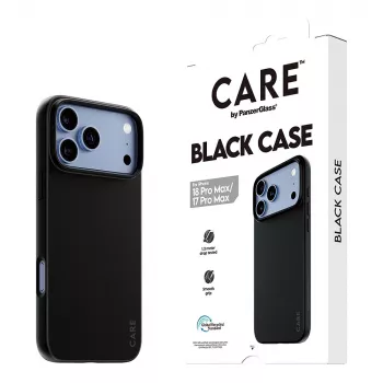 CARE by PanzerGlass TPU puzdro pre iPhone 17 Pro Max – čierne