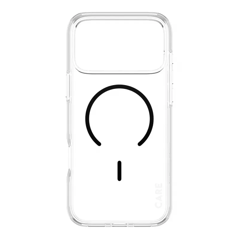 CARE by PanzerGlass Urban Explorer puzdro priehľadné s čiernym MagSafe pre iPhone 17 Pro Max