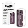 CARE by PanzerGlass Urban Explorer puzdro priehľadné s bielym MagSafe prstencom pre iPhone 17 Pro