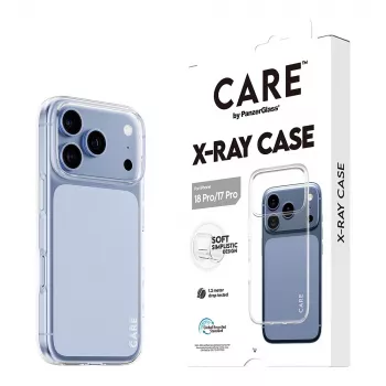 CARE by PanzerGlass X-Ray puzdro pre iPhone 17 Pro – priehľadné