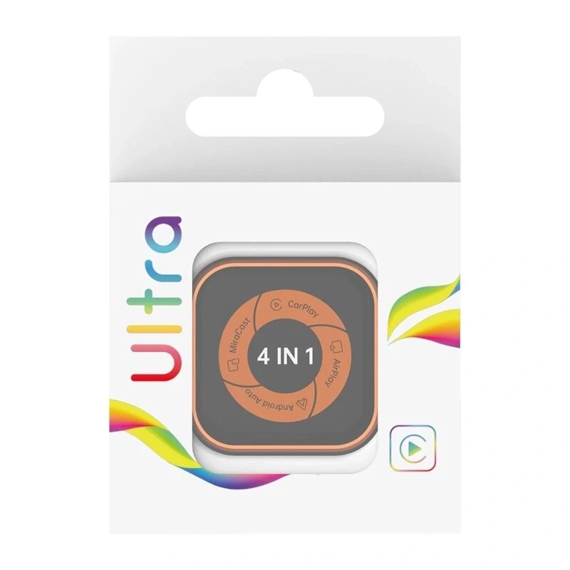 CARLINKIT Mini Ultra 6 bezdrôtový adaptér pre CarPlay a Android Auto - čierny