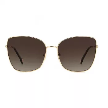CAROLINA HERRERA HER0133S000 dámske slnečné okuliare - čierny acetátový rám, sivé gradientové šošovky, 59 mm