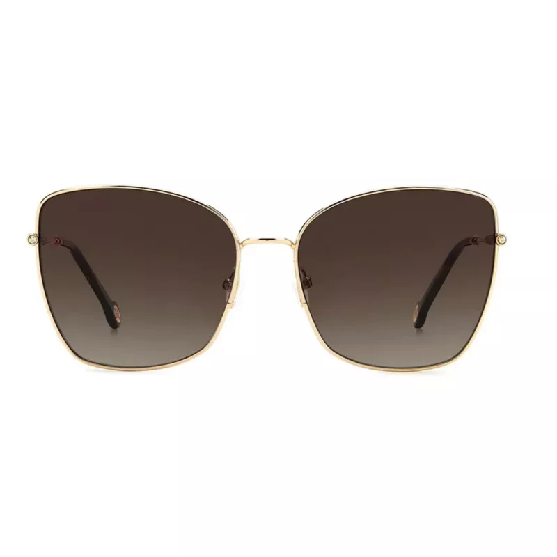 CAROLINA HERRERA HER0133S000 dámske slnečné okuliare - čierny acetátový rám, sivé gradientové šošovky, 59 mm