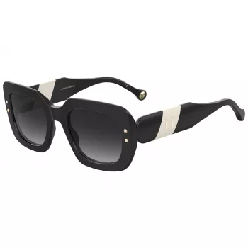 CAROLINA HERRERA HER0186S80S dámske slnečné okuliare hranaté Havana acetát hnedé gradientové sklá 52mm