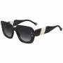 CAROLINA HERRERA HER0186S80S dámske slnečné okuliare hranaté Havana acetát hnedé gradientové sklá 52mm