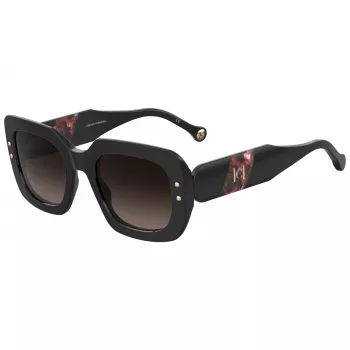 Carolina Herrera HER0186SGUU dámske slnečné okuliare, hranaté, havana, hnedý gradient 52mm