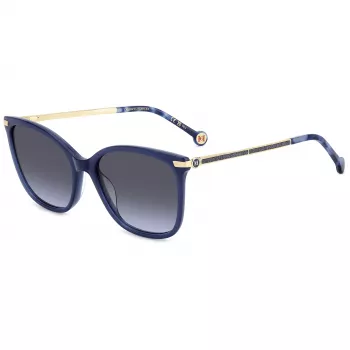 CAROLINA HERRERA HER0261GSPJP dámske slnečné okuliare - Havana hnedý acetátový rám, hnedé gradientové šošovky, 55 mm