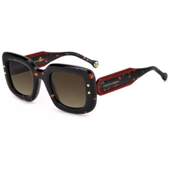 CAROLINA HERRERA HER0313S086 dámske slnečné okuliare Havana/korytnačina hnedá gradient 49mm