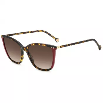 CAROLINA HERRERA dámske slnečné okuliare HER0245SO63 - geometrický acetátový rám, UV400 ochrana, 55 mm sklá
