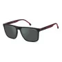 Carrera 8064S-0OIT-Q3 pánske obdĺžnikové slnečné okuliare čierna/sivá 57 mm