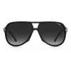 CARRERA unisex slnečné okuliare 1045-S-003-WJ pilotný hranatý rám čierna sivý gradient UV400
