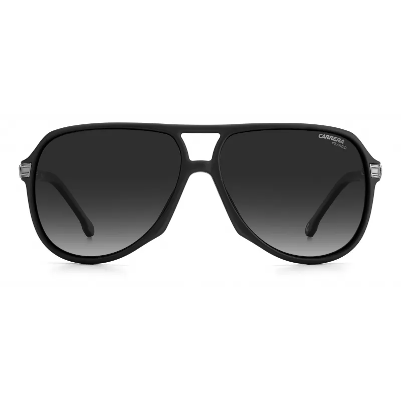 CARRERA unisex slnečné okuliare 1045-S-003-WJ pilotný hranatý rám čierna sivý gradient UV400