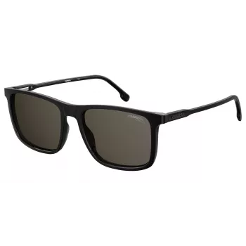 CARRERA unisex slnečné okuliare 231-S-807-IR (55/18/145 mm) čierny acetátový rám sivé strieborné zrkadlové sklá