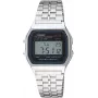 CASIO A-159WA-N1 unisex digitálne quartz hodinky, 33 mm, strieborná/sivá