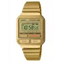 CASIO A120WEG-9AEF dámske vintage digitálne hodinky, 33,5 mm, zlatý tón