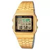 CASIO A500WGA-1 pánske digitálne hodinky 39 mm zlatá nehrdzavejúca oceľ