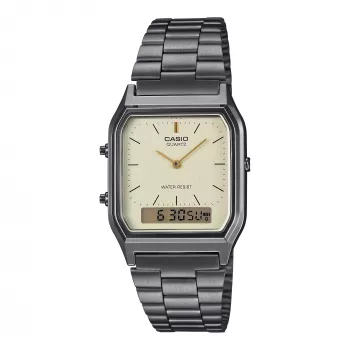 CASIO AQ-230GG-9A unisex analógovo-digitálne hodinky, 38,8 mm, gunmetal a zlatý tón