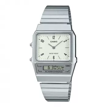 CASIO AQ-800E-7A2EF unisex analógovo-digitálne hodinky, strieborné, 32 mm