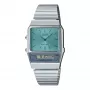 CASIO AQ-800EC-2AE unisex analógovo-digitálne hodinky, 40 mm, strieborná/modrá