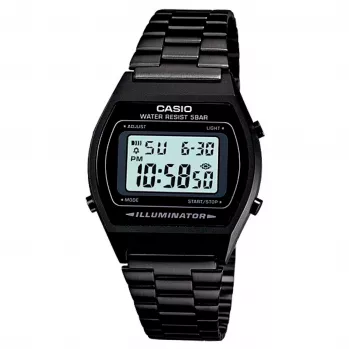 CASIO B-640WB-1A unisex digitálne hodinky 35 mm oceľový náramok