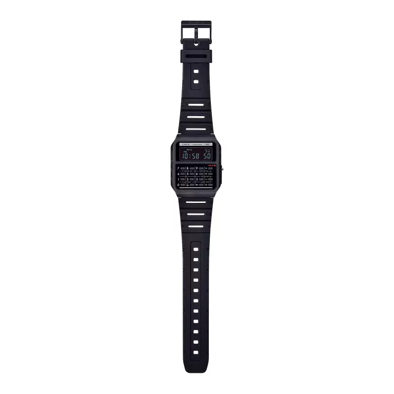 CASIO CA-53WB-1BEF unisex digitálne hodinky s kalkulačkou, čierna živica