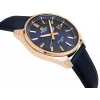 Casio Edifice EFV-150CL-2AVUEF pánske hodinky s modrým ciferníkom a hnedým koženým remienkom