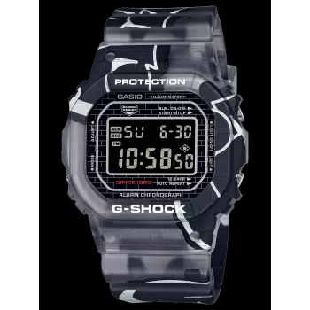 CASIO G-SHOCK DW-5000SS-1ER Pánske digitálne hodinky 42,8 mm Čierna iónovo plátovaná oceľ