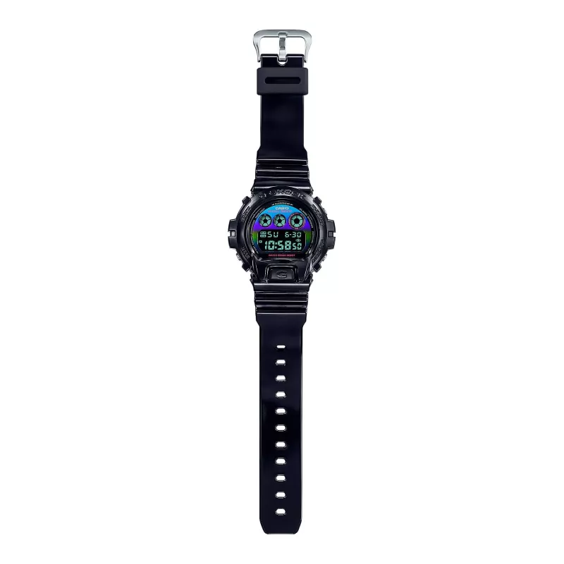 CASIO G-SHOCK DW6900RGB1ER digitálne hodinky 54mm čierna živica