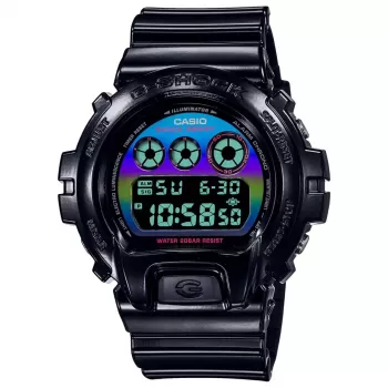 CASIO G-SHOCK DW6900RGB1ER digitálne hodinky 54mm čierna živica