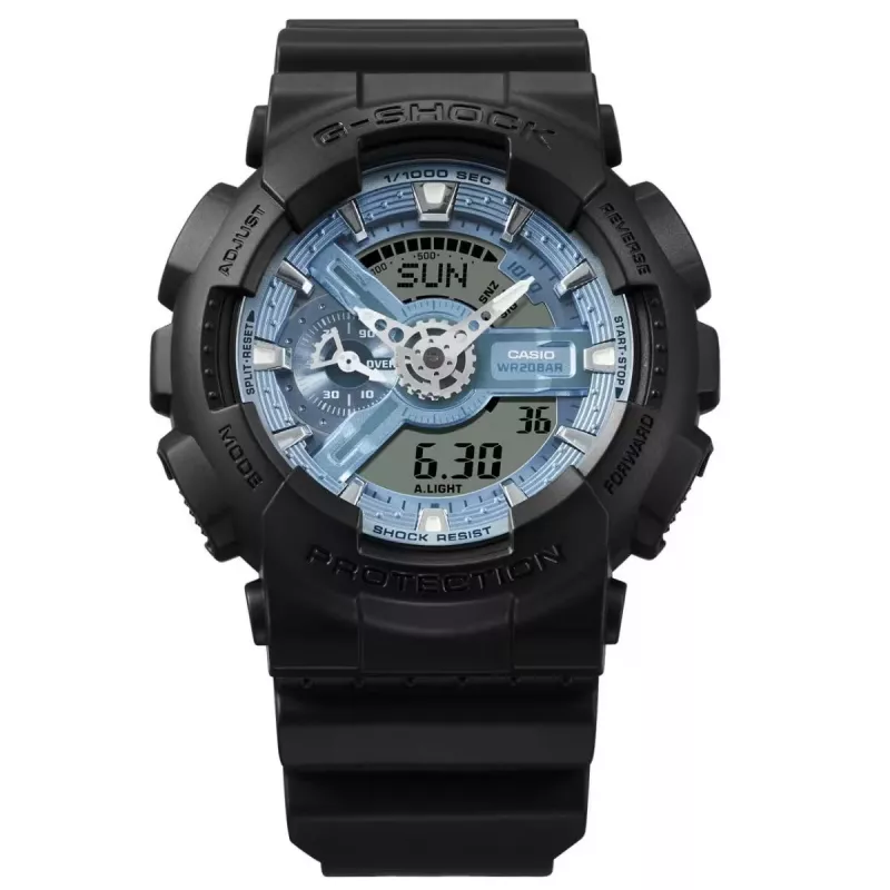 Casio G-Shock GA-110CD-1A2ER 200m čierne športové hodinky
