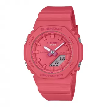 Casio GMA-P2100-4AER G-Shock analógovo-digitálne hodinky ružová coral