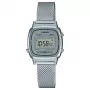 CASIO LA670WEM-7DF dámske digitálne hodinky v striebornom odtieni 30,3 mm